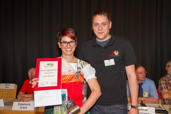 Überreichung der Urkunde bei der Hauptversammlung in Engen 2016 Überreichung der Urkunde bei der Hauptversammlung in Engen 2016