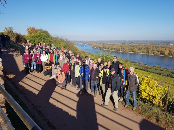 Teilnehmer an der Wein-und Sektwanderung nach Oppenheim