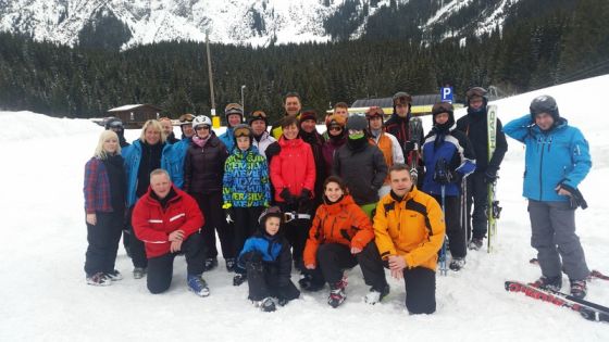 Teilnehmer der Tagesskiausfahrt