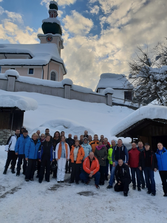 Teilnehmer der Skiausfahrt